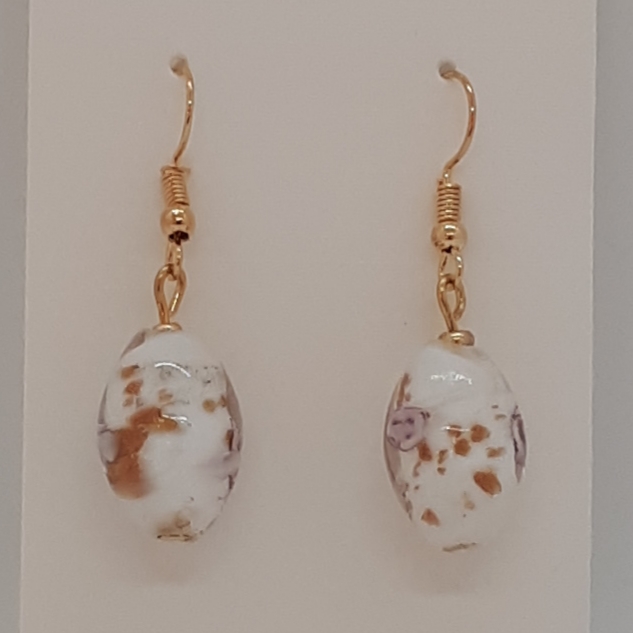 Gold Glass Earring SKU EGO0001R040 Gold Glass Earring SKU EGO0001R040