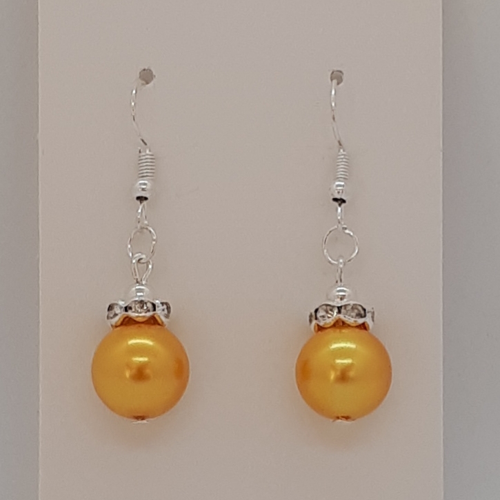 Earrings-Silver-Glass-Pearl-(O)-R30