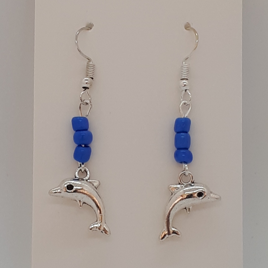 Earrings-Silver-Charm-Small-Dolphin-R30