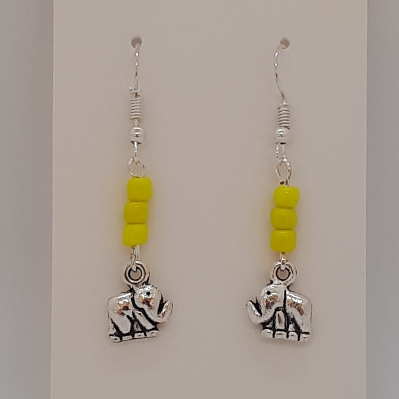 Earrings-Silver-Charm-Small Elephant-R30