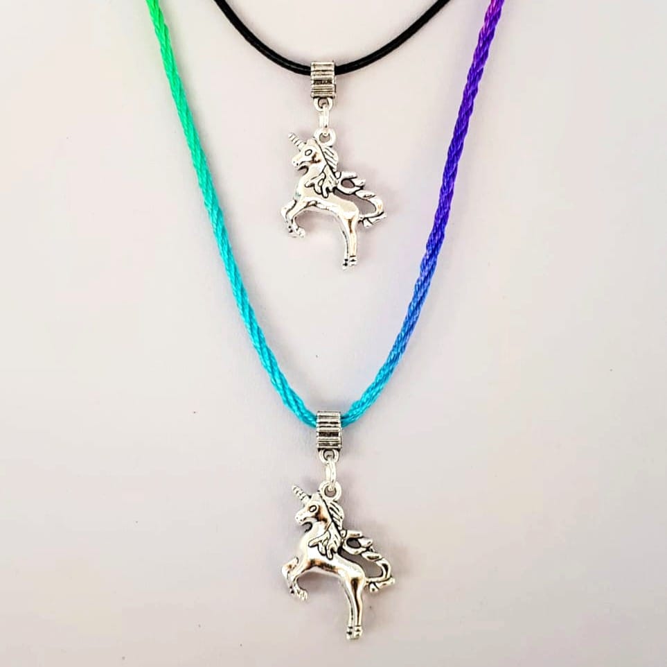 Pendant-Chord-Silver-Charm-Unicorn